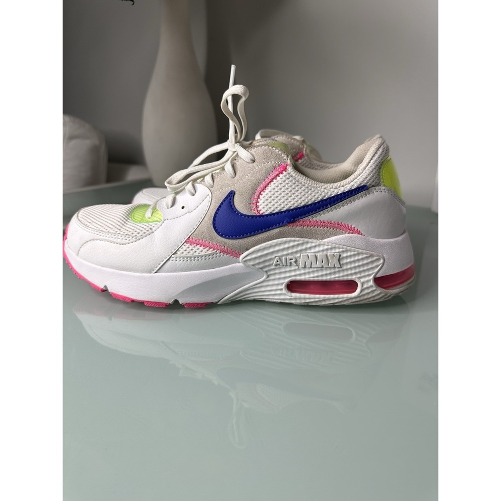 Nike‎ Air Force Excee Women's Size 10 Pink, White, Indigo Color.